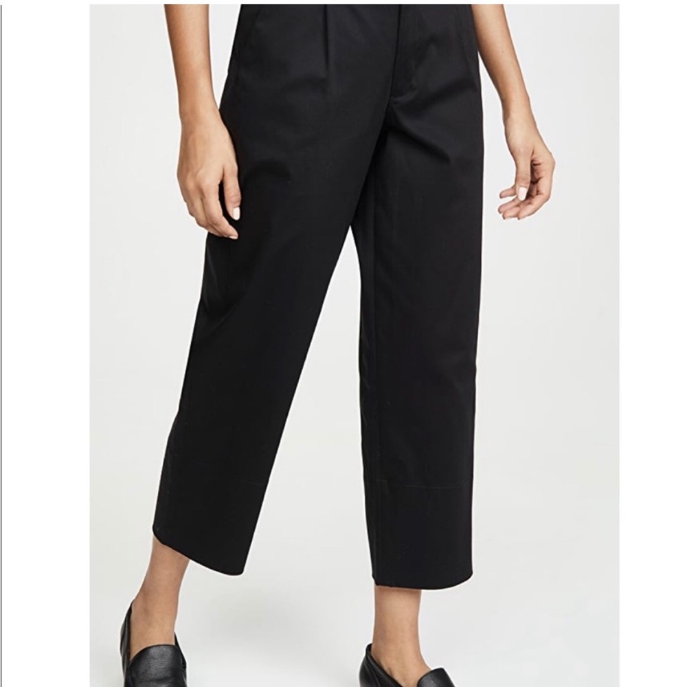 AYR The Me Time Pants in black cropped loose fit preppy 90s sz 12